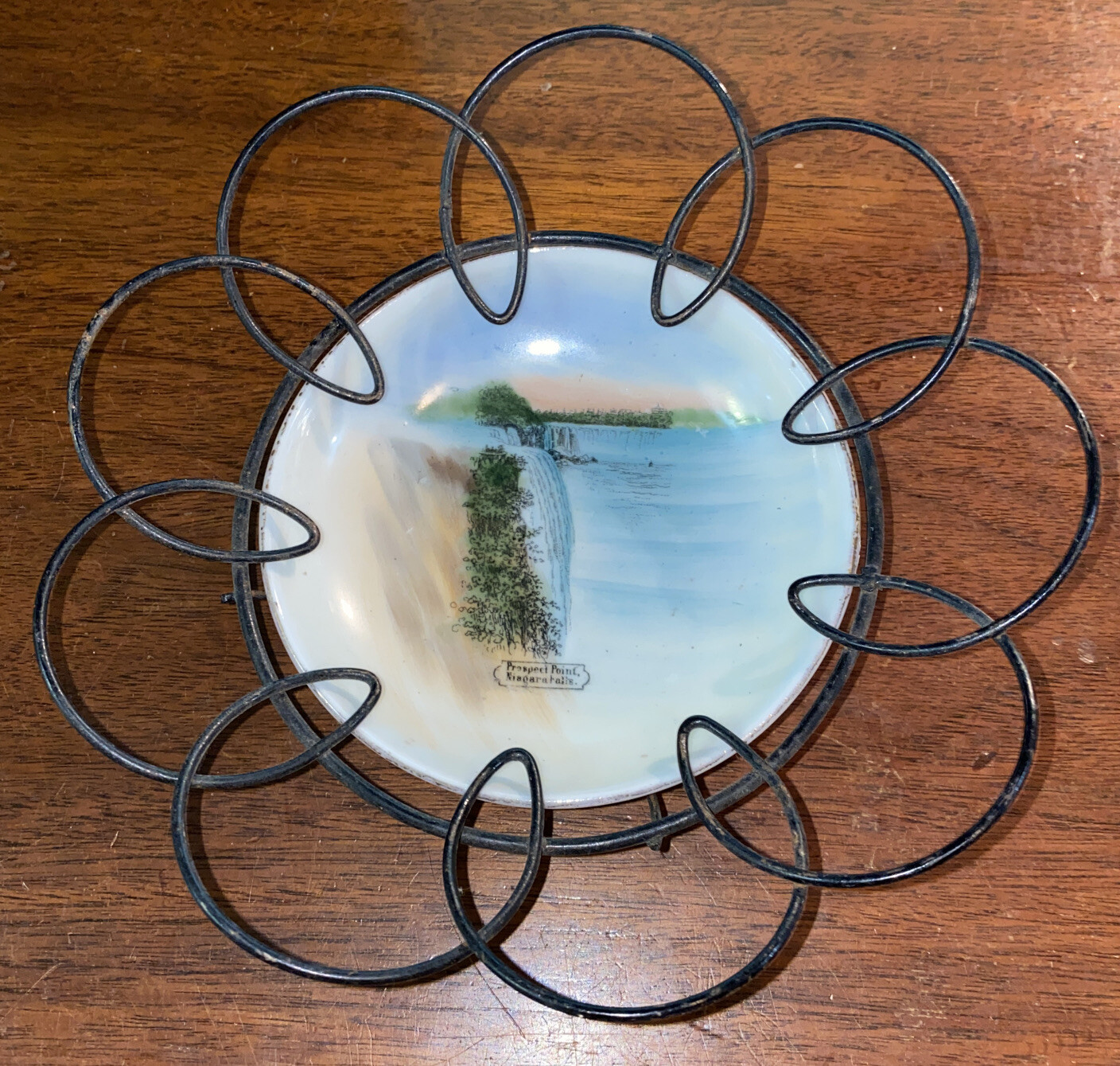 Vintage Prospect Point Niagara Falls Collector Bowl Made In Germany