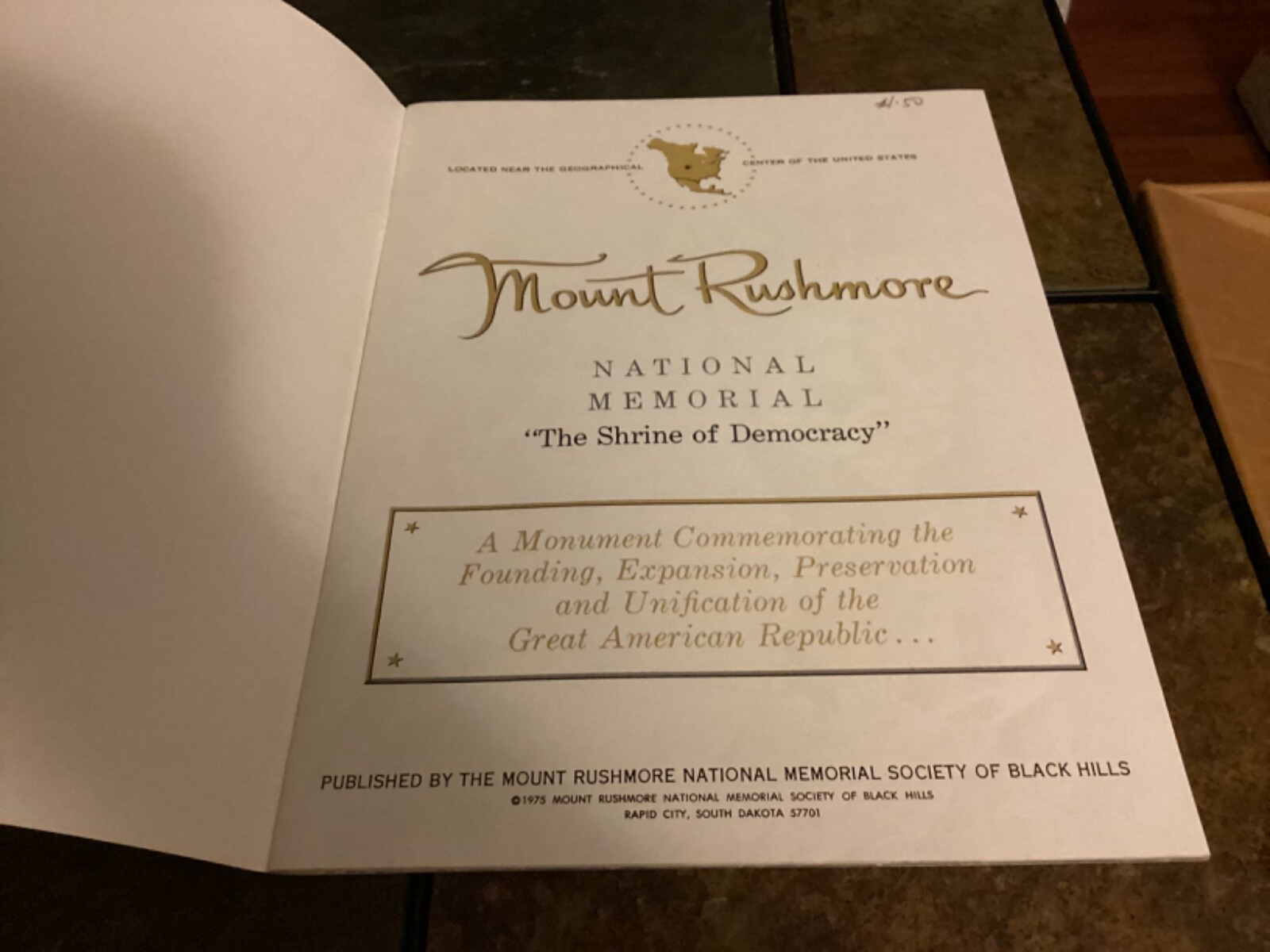 1976 Mount Rushmore Bicentennial Souvenir Booklet
