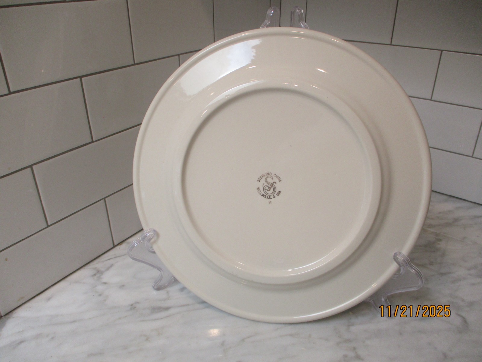 Vintage Yosemite AHWAHNEE Round Platter (12 Inches) Sterling China Co.