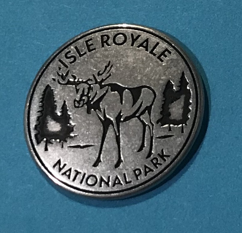 “New Listing!” New Round Design Isle Royale National Park Token