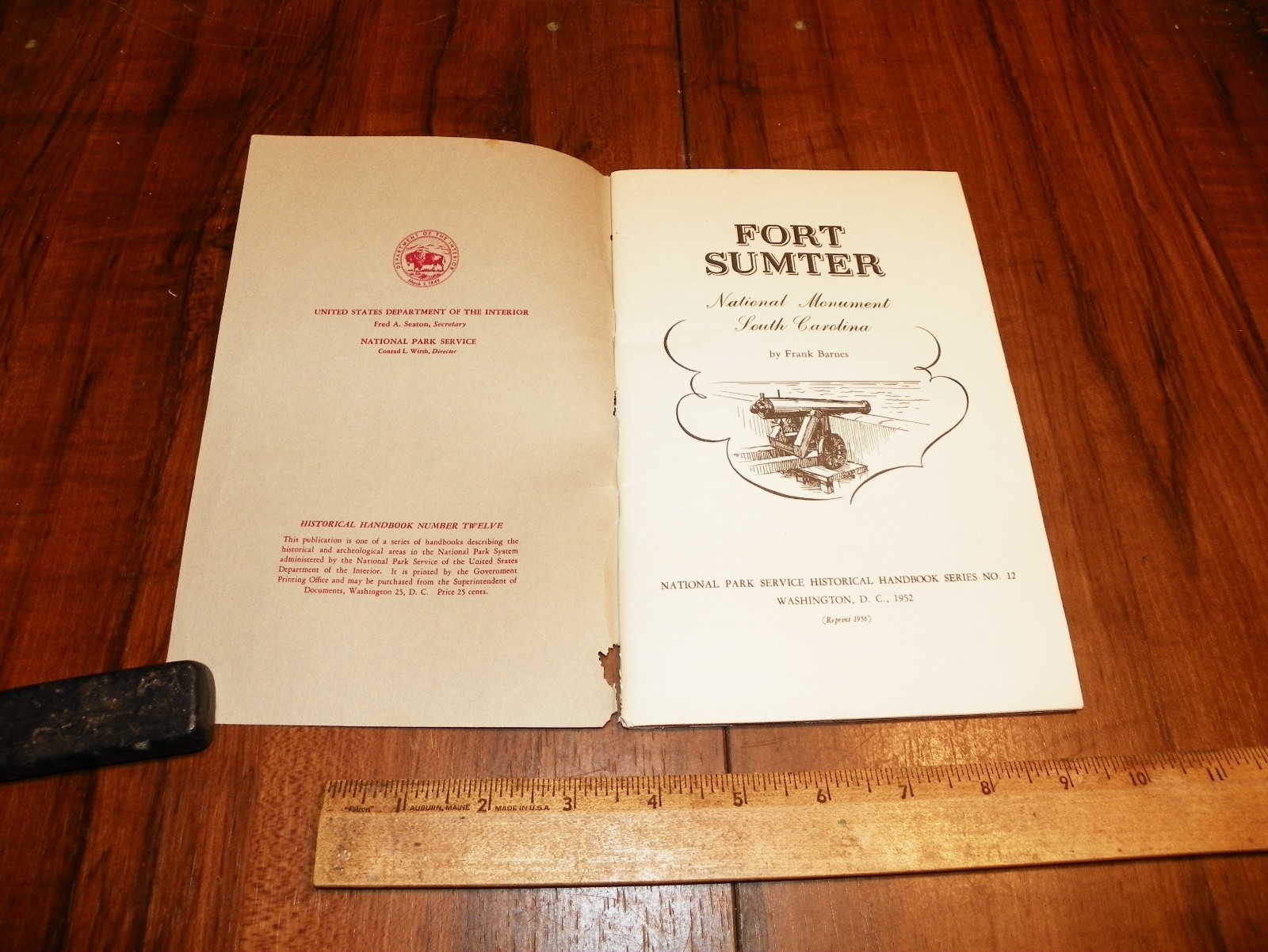 1956 Fort Sumter National Monument Handbook Series No. 12 -National Park Service