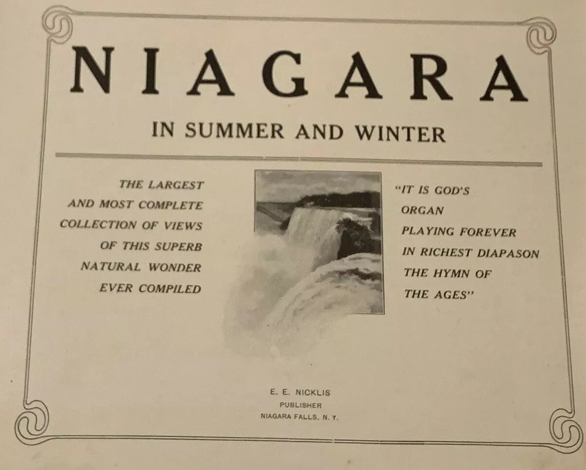 1906 Era “Niagara In Summer And Winter” Early Pictures Of Niagara Falls