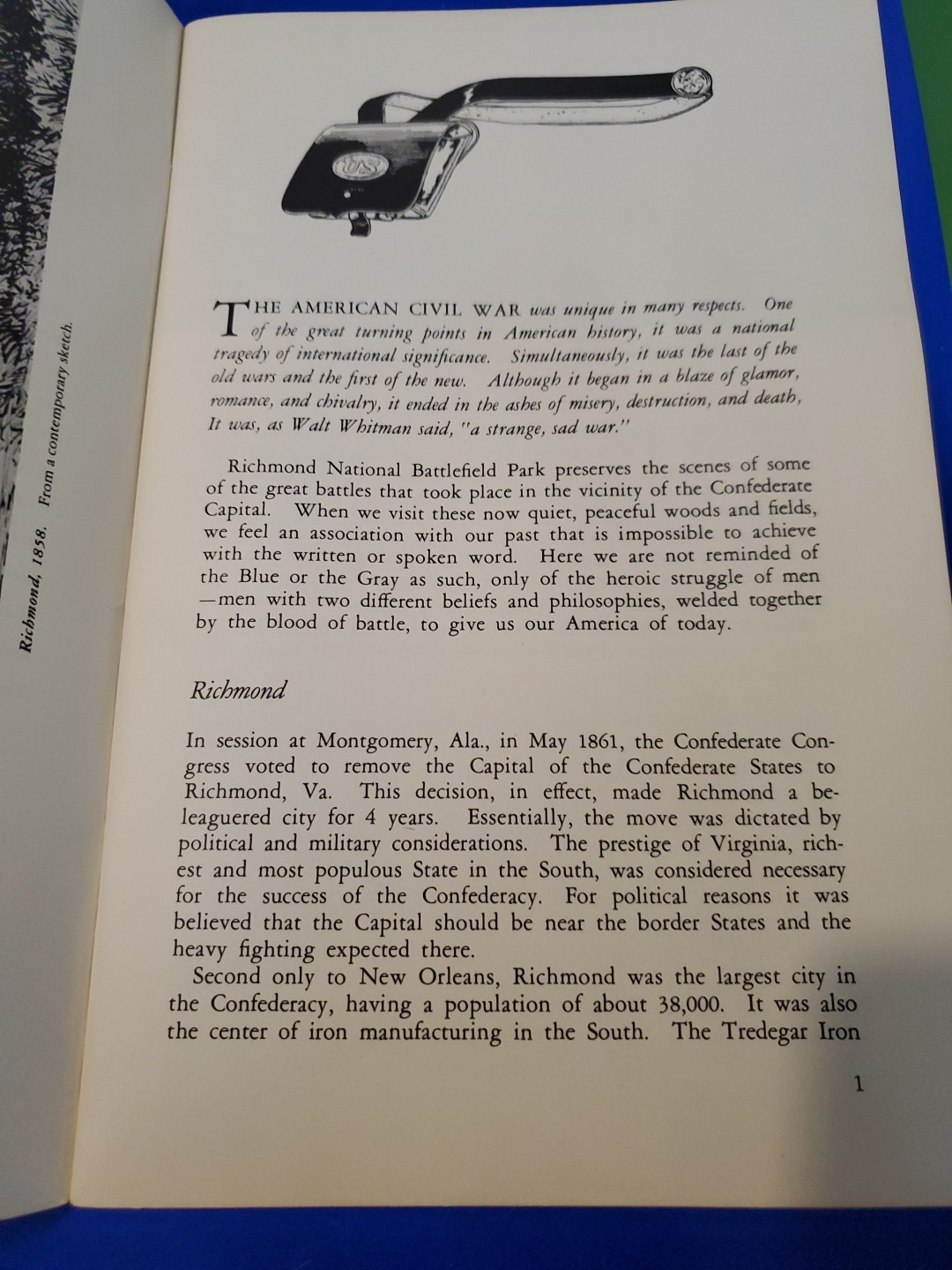 VTG 1961 Richmond National Battlefield Park NPS Historical Handbook No. 33