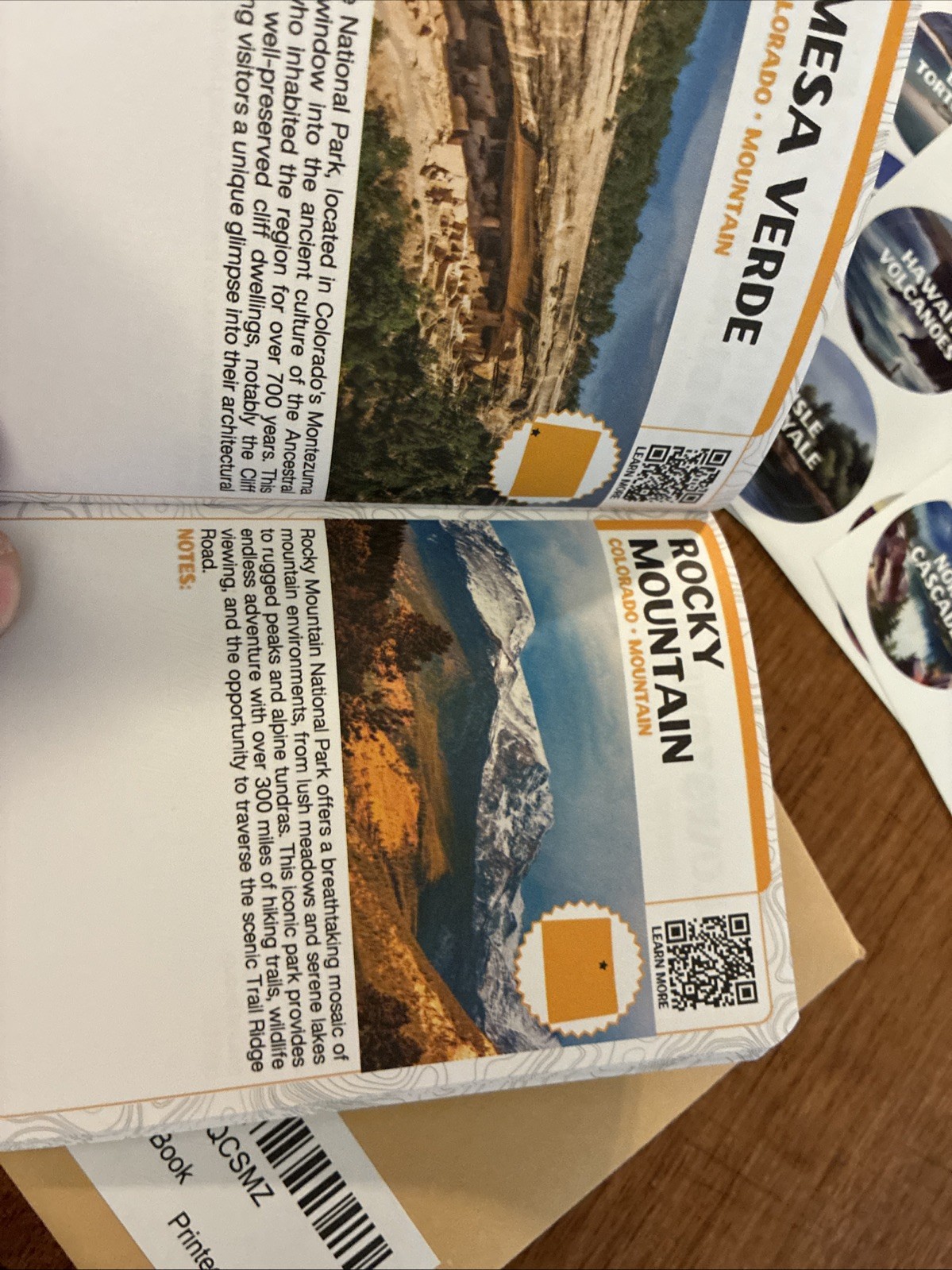 National Parks Stamp Book with Sticker Set: Passport-Sized National Park Book