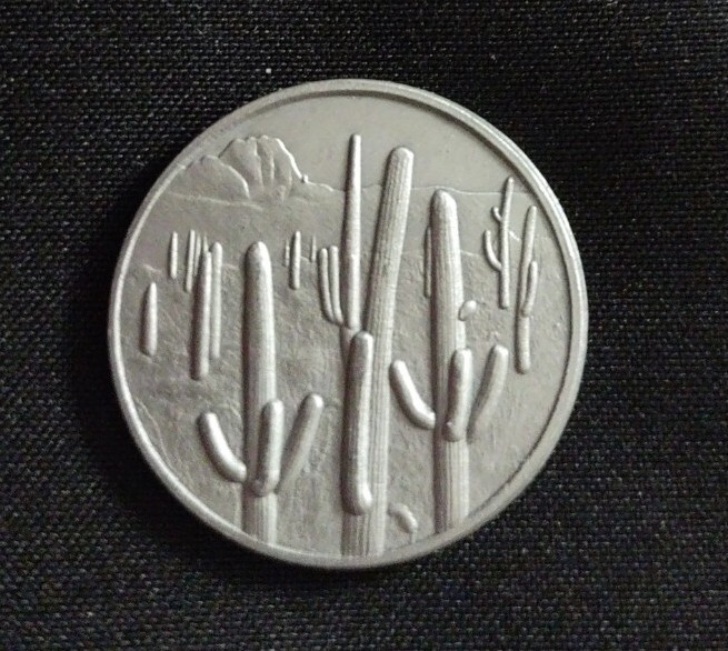 Saguaro Cactus Arizona National Park Est 1933 Coin Token