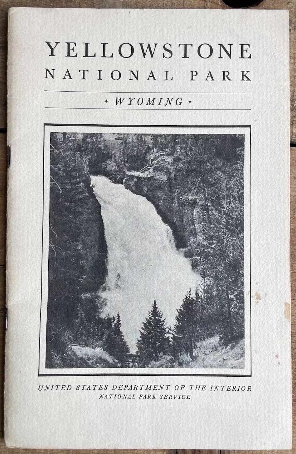 Early Vintage Yellowstone National Park Wyoming US Dept Of The Interior Brochure
