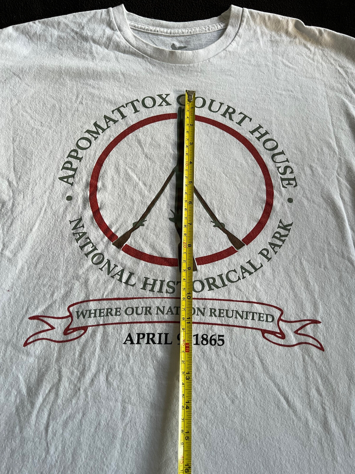 Official Appomattox Court House National Historical Park T-shirt RARE 4/9/1865