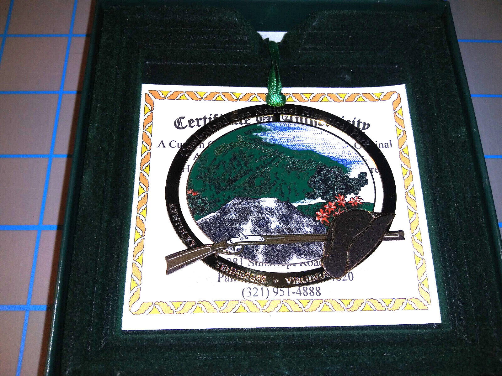 Cumberland Gap Falls National Historical Park Hiking Medallion 1/10k Solid Brass