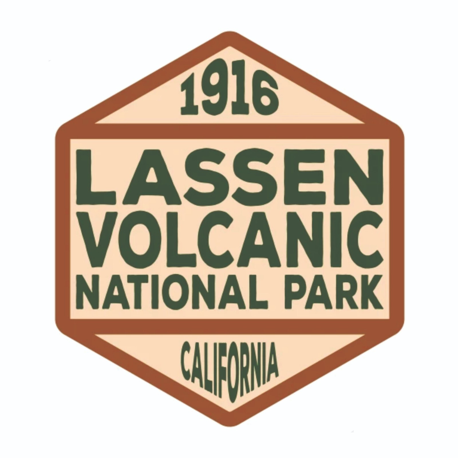 Lassen Volcanic National Park Sticker California National Park Decal