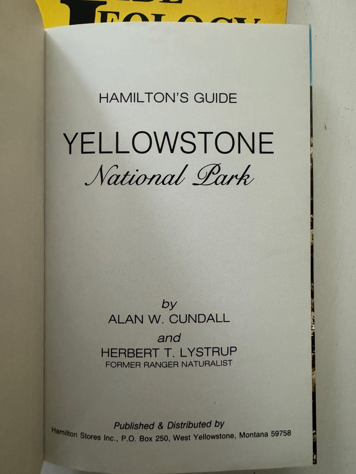 Vtg LOT Yellowstone National Park Official 2 Map and Guide 1994 Roadside Geology