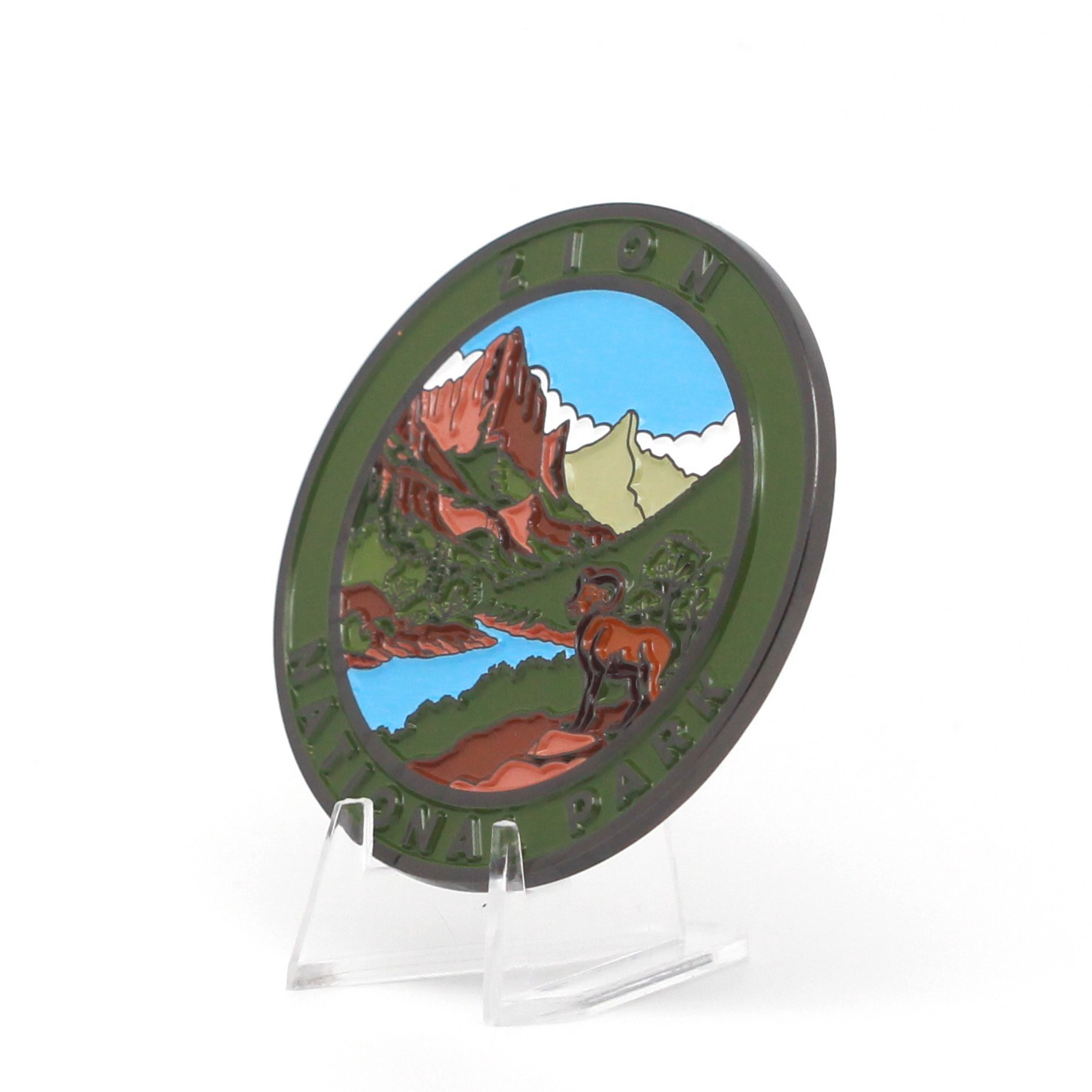 Cre8Travel Zion National Park Collectible Magnet – Watchman Overlook Bighorn NEW