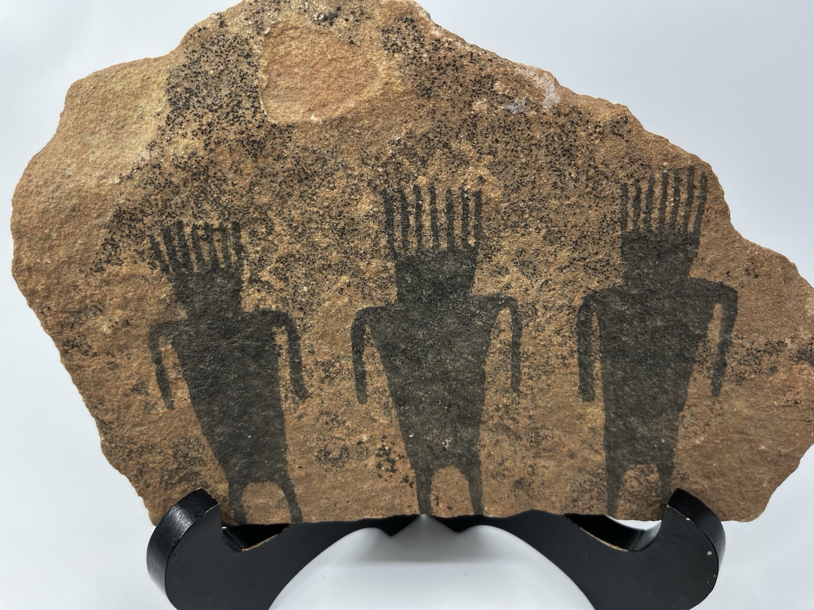 1990 Replica Three Amigos Petroglyph from Dinosaur National Monument Sandstone