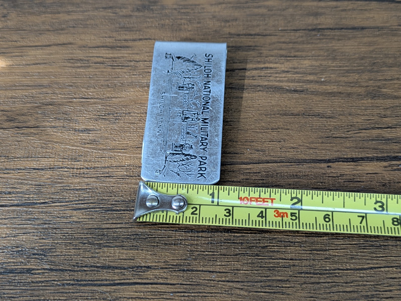 Vintage – 2⅛” Aluminum Money Clip, Shiloh Tennessee National Military Park