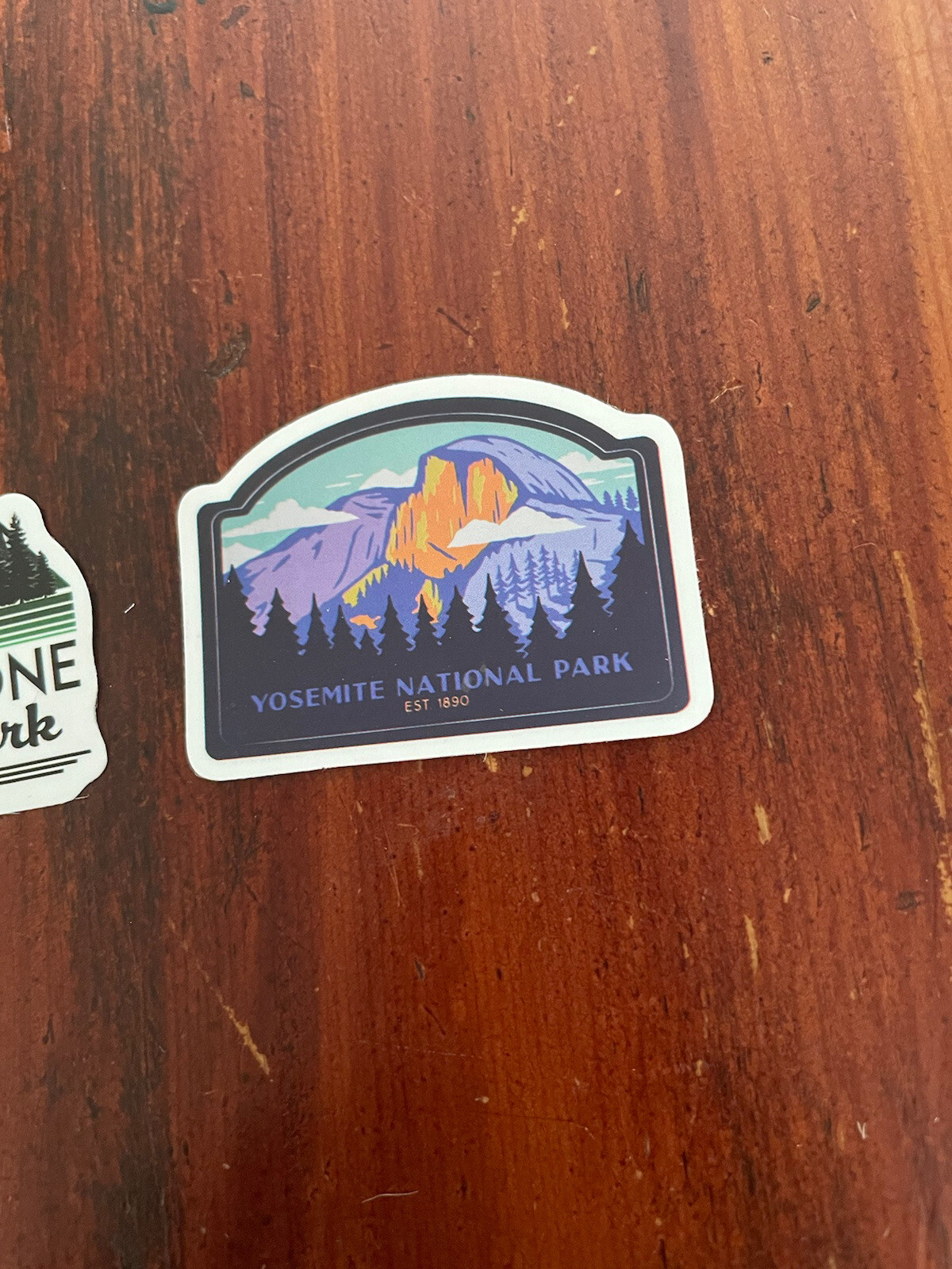 2 Set Yellowstone & Yosemite National Park Outdoor Wilderness Sticker Decal