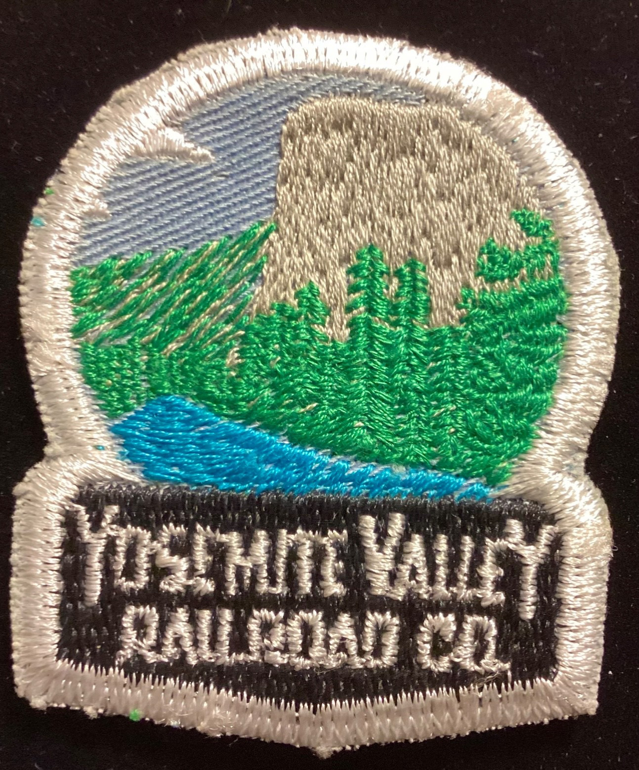 Yosemite Valley Railroad Company Half Dome Souvenir Embroidered Patch Badge