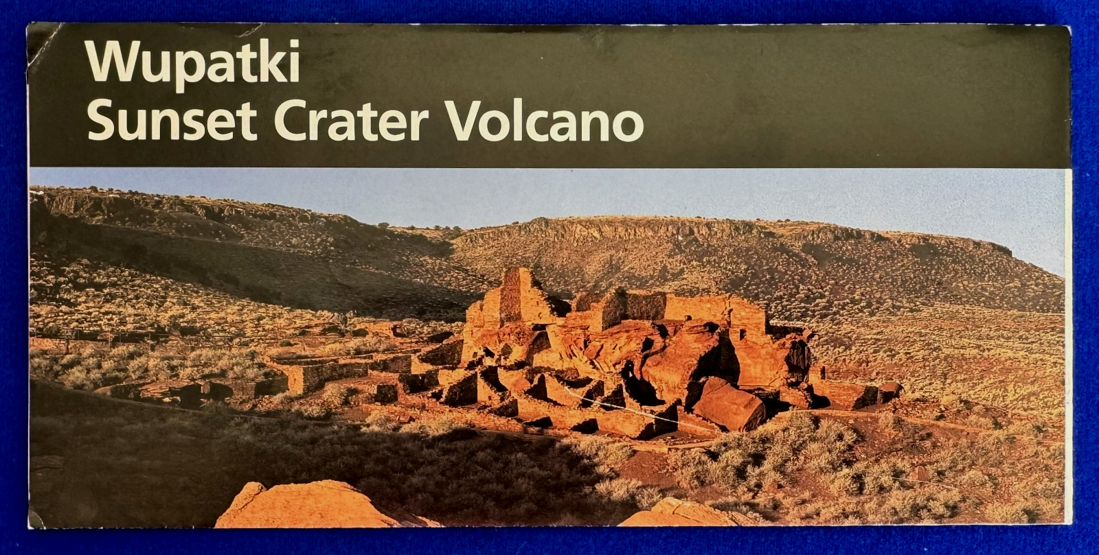 Vintage 2003 Wupatki Sunset Crate Volcano National Park Service Map and Guide 1