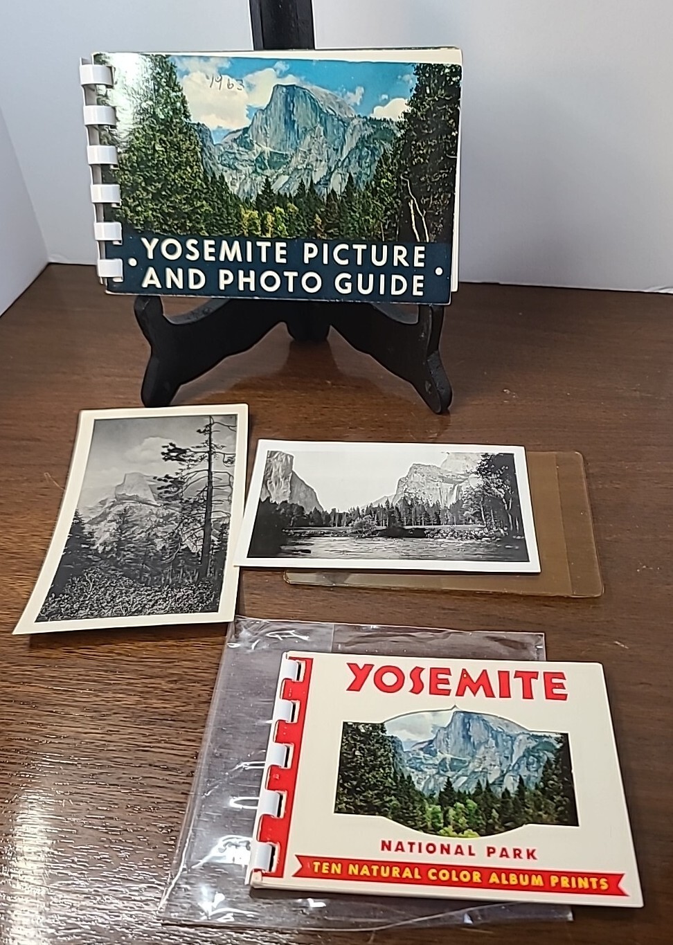 Vtg Yosemite National Park Color Album Prints 1953/Photo Guide 1955/Pers. Photos