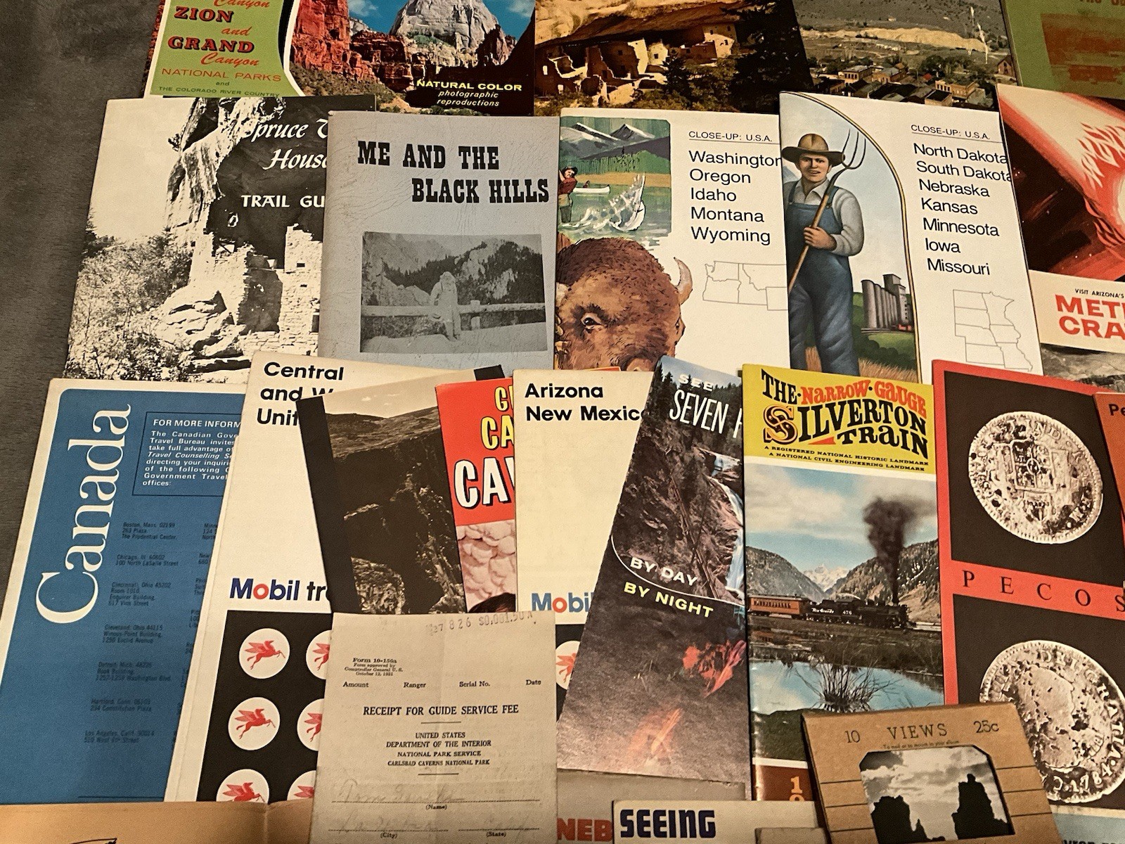 Vintage 60s American Southwest Nat’l Park Maps/Visitor Booklets, Huge Selection