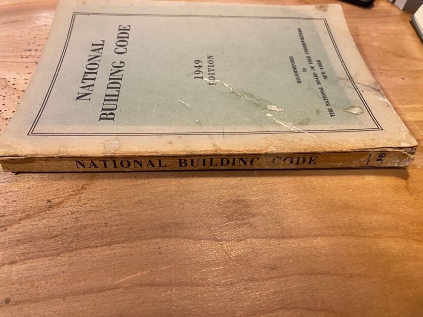 National Building Code 1949 booklet National Board of Fire Underwriters New York