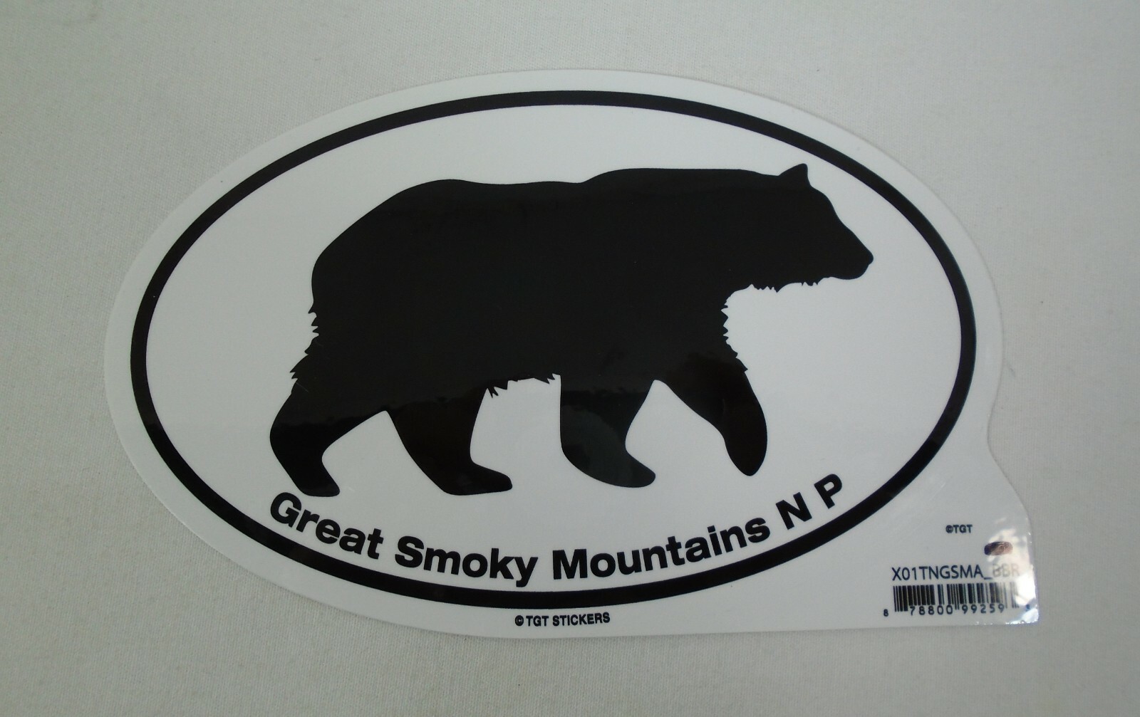 Great Smoky Mountains National Park Black Bear Postcard Patch Pin Sticker