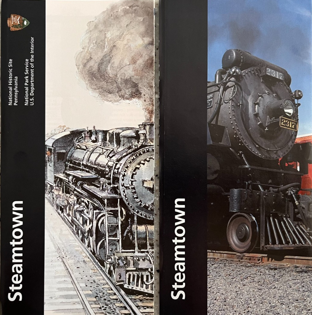Newest STEAMTOWN NHS – PA NATIONAL PARK SERVICE UNIGRID BROCHURE MAP GPO 2024