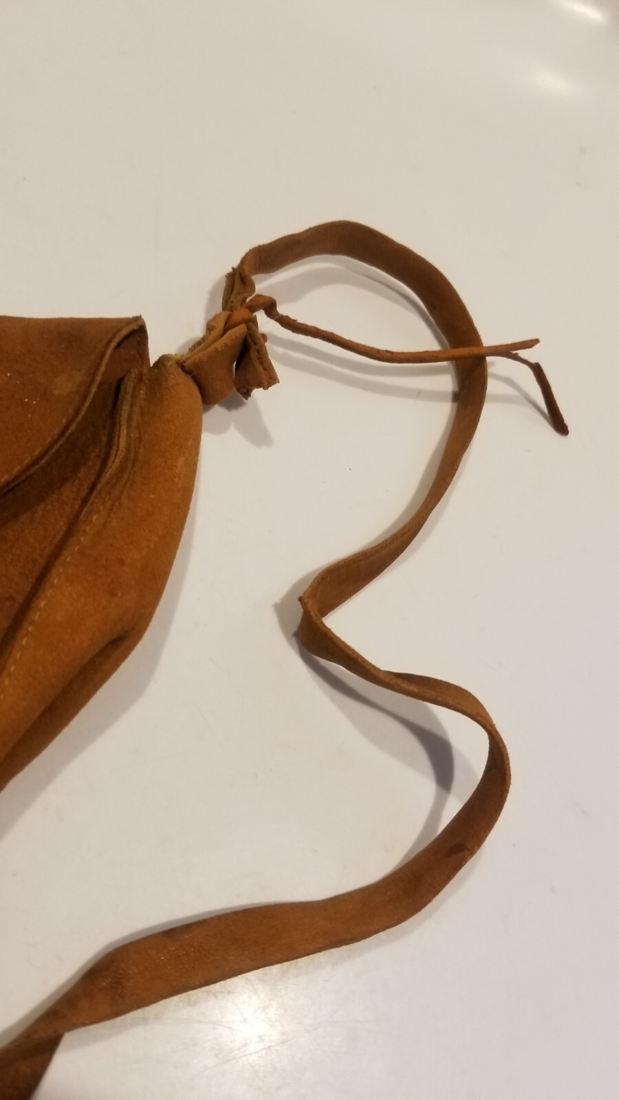 Vintage Yellowstone Park Souvenir Indian Beaded Genuine Leather Purse Pouch