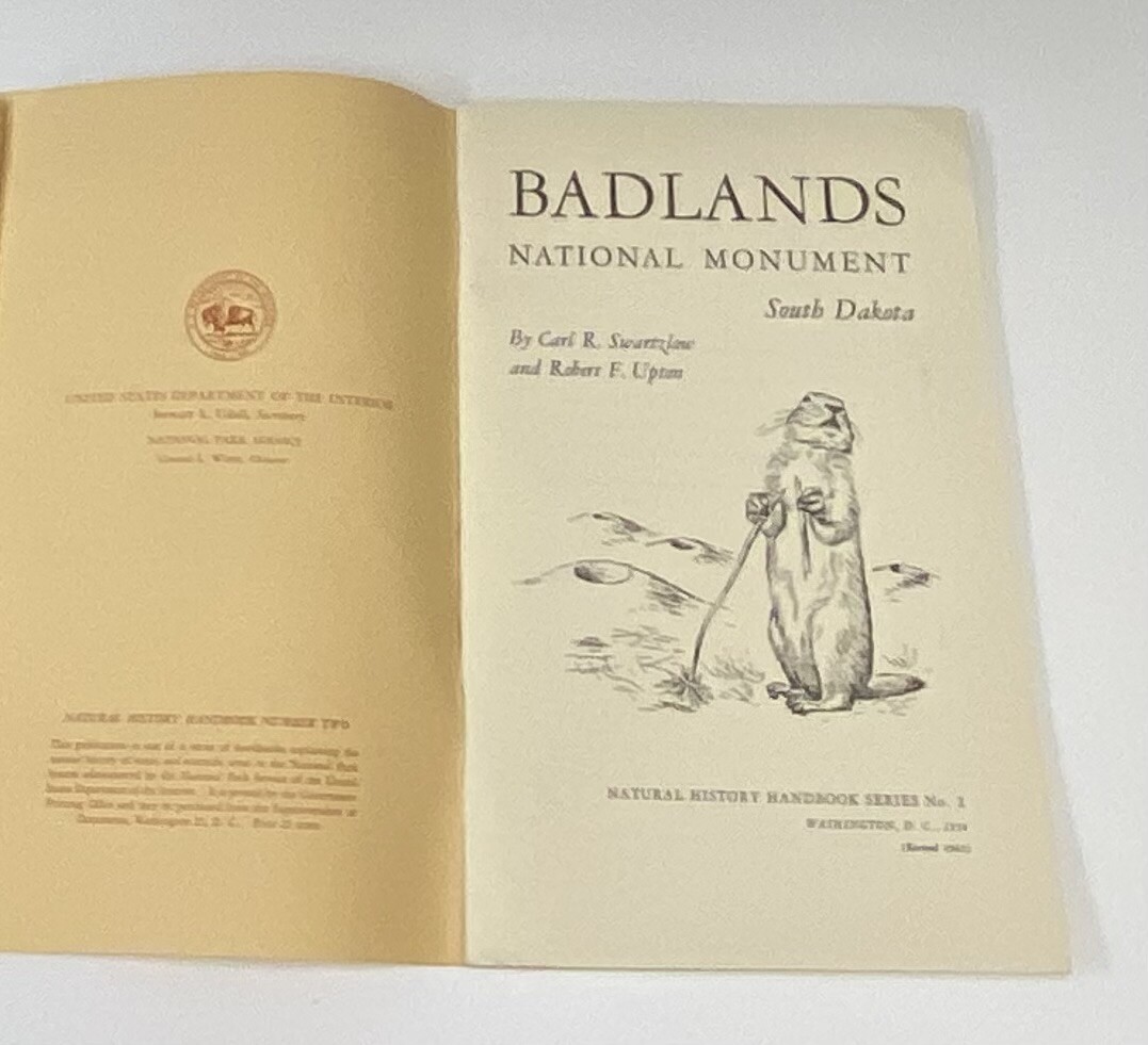 BADLANDS National Park Service Natural History Handbook Series No. 2 1962