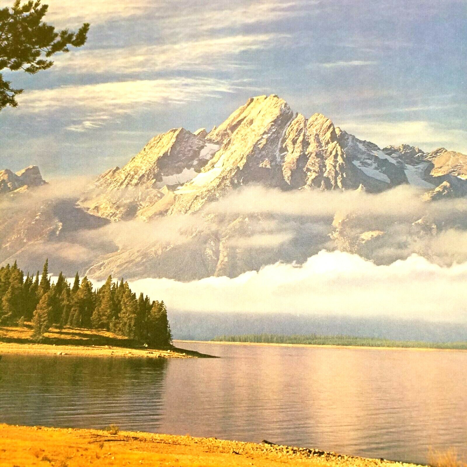 Mount Moran Grand Teton National Park Wyoming Poster Print Vintage 1969 18×24