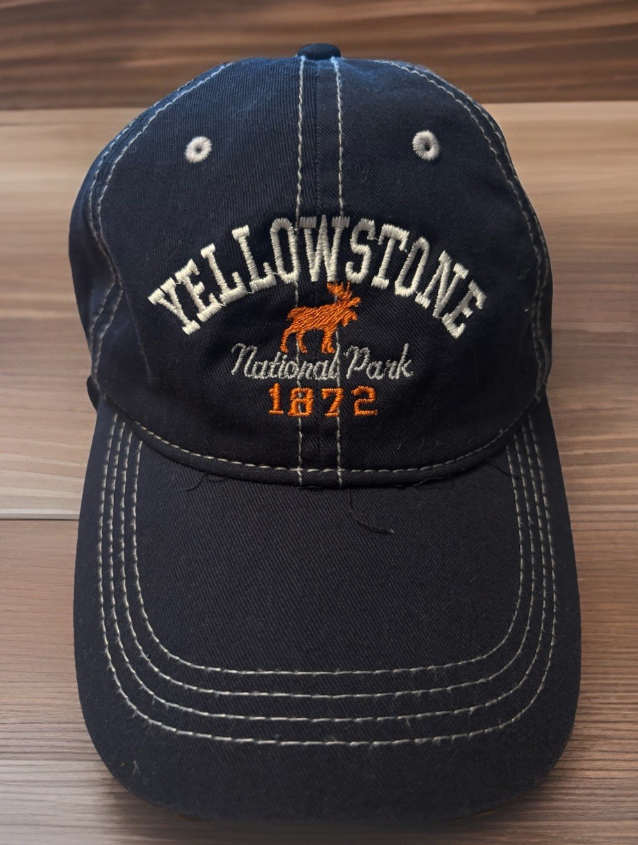 Yellowstone National Park Men’s Unisex Size Blue Baseball Hat