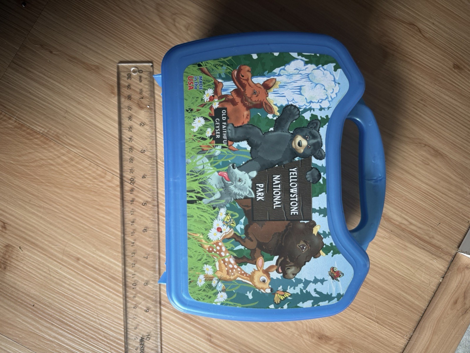 Yellowstone National Park Whirley Drinkworks Blue Lunch Box Old Faithful Geyser