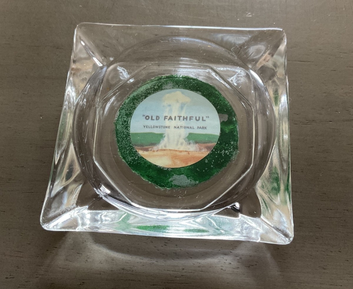 VTG. “Old Faithful” Yellowstone National Park Ashtray