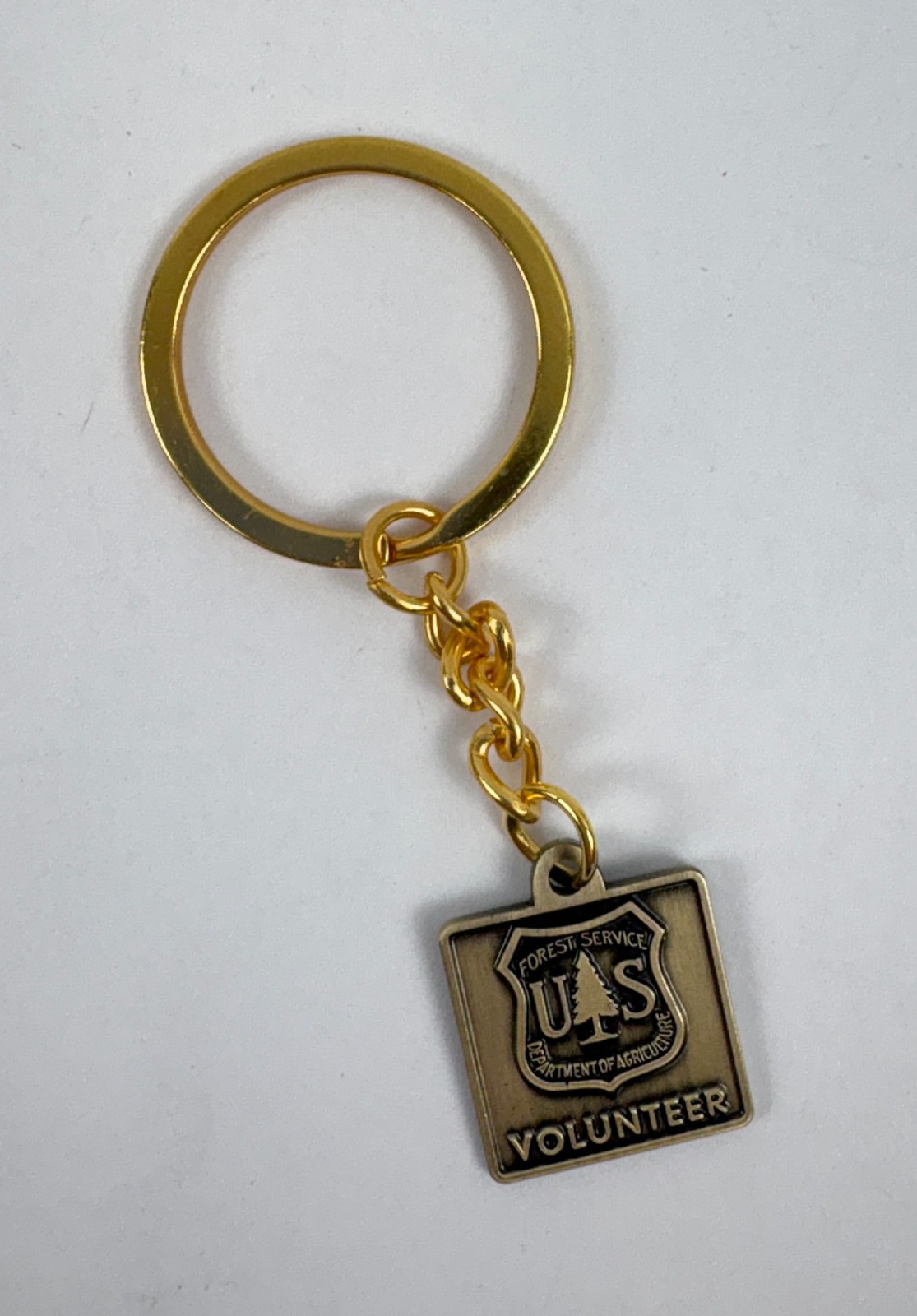 Vintage US Forest Service Volunteer Keychain Western Heritage Set of 3