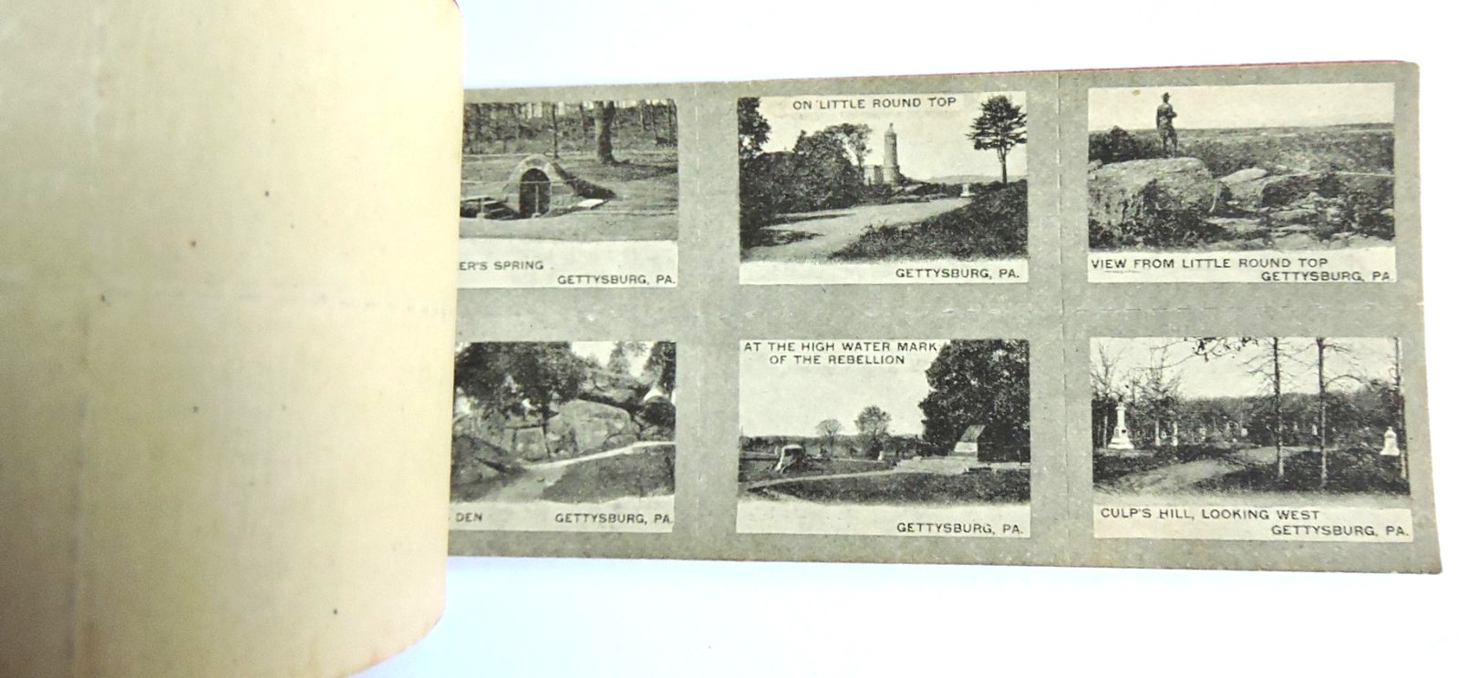 EX! Vtg Gettysburg PA Photo Stamps Series A & B – Early 1900’s EX! Complete