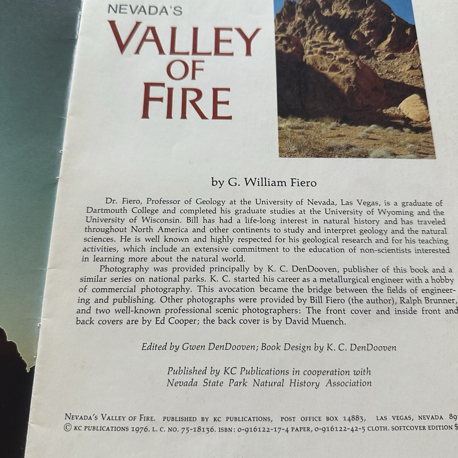 Vintage 1976 Nevada’s Valley Of Fire Booklet + Trail Guide