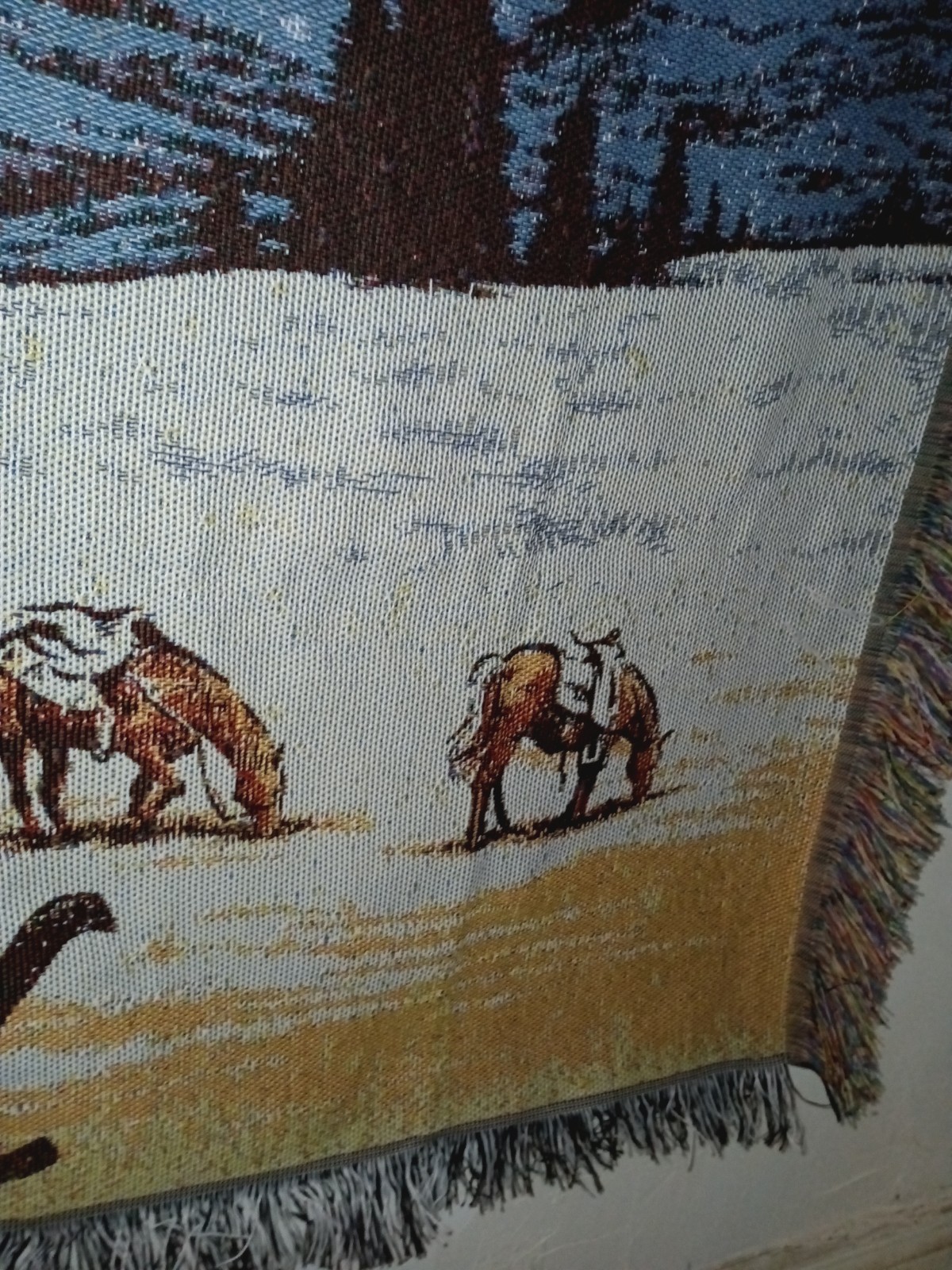 Yellowstone Dutton Ranch “Protect the Land” Woven Tapestry Throw Blanket