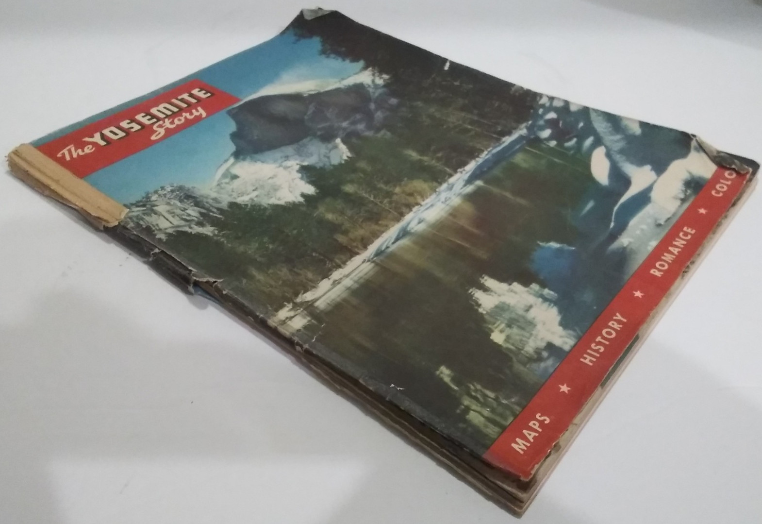 Vintage The Yosemite Story Souvenir Booklet – Half Dome, Maps, Color Photos