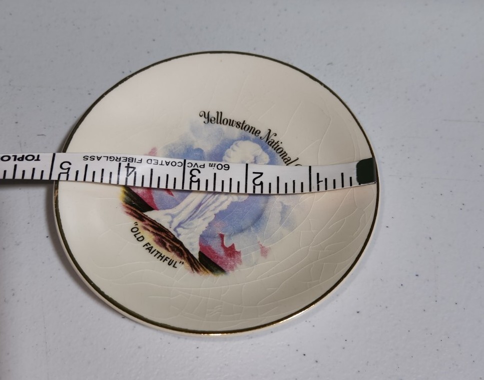 ENCO Views of America Series Yellowstone Nat’l Park Demitasse Cup 22K Gold Trim