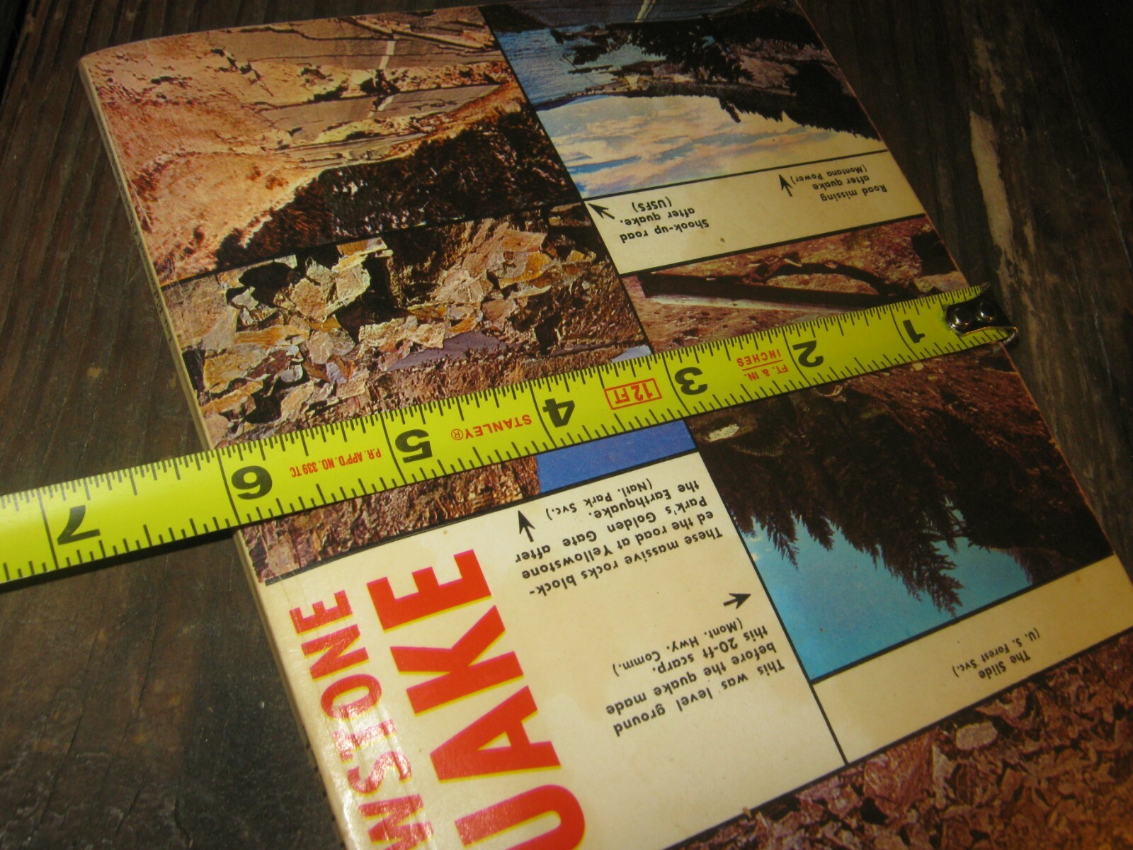 1962 Montana Yellowstone Earthquake book Night The Mountain Fell Christopherson
