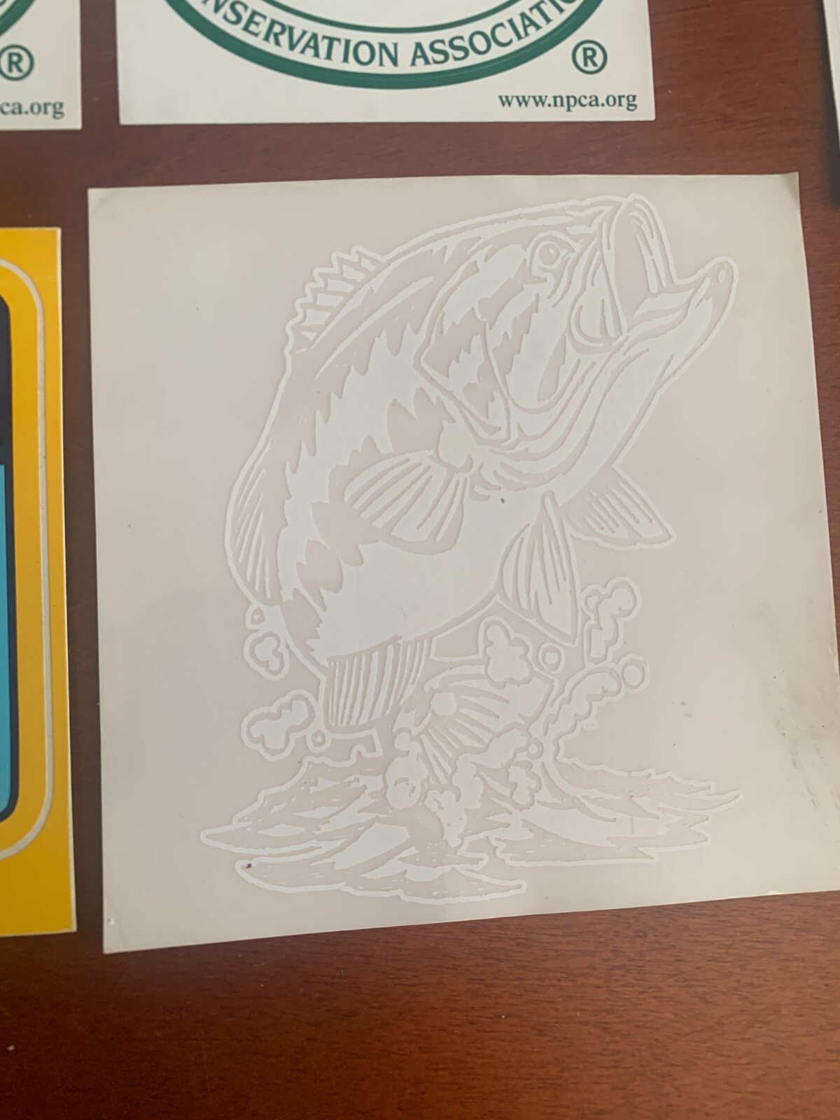 VTG 8 pc lot, NEW National Parks & Conservation, B.A.S.S Anglers, stickers decal