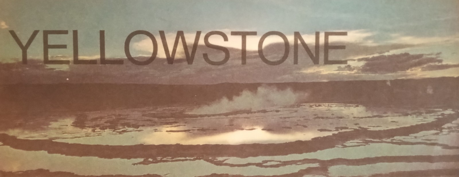 Yellowstone National Park Wyoming & Montana Vintage Map & Guide 1985