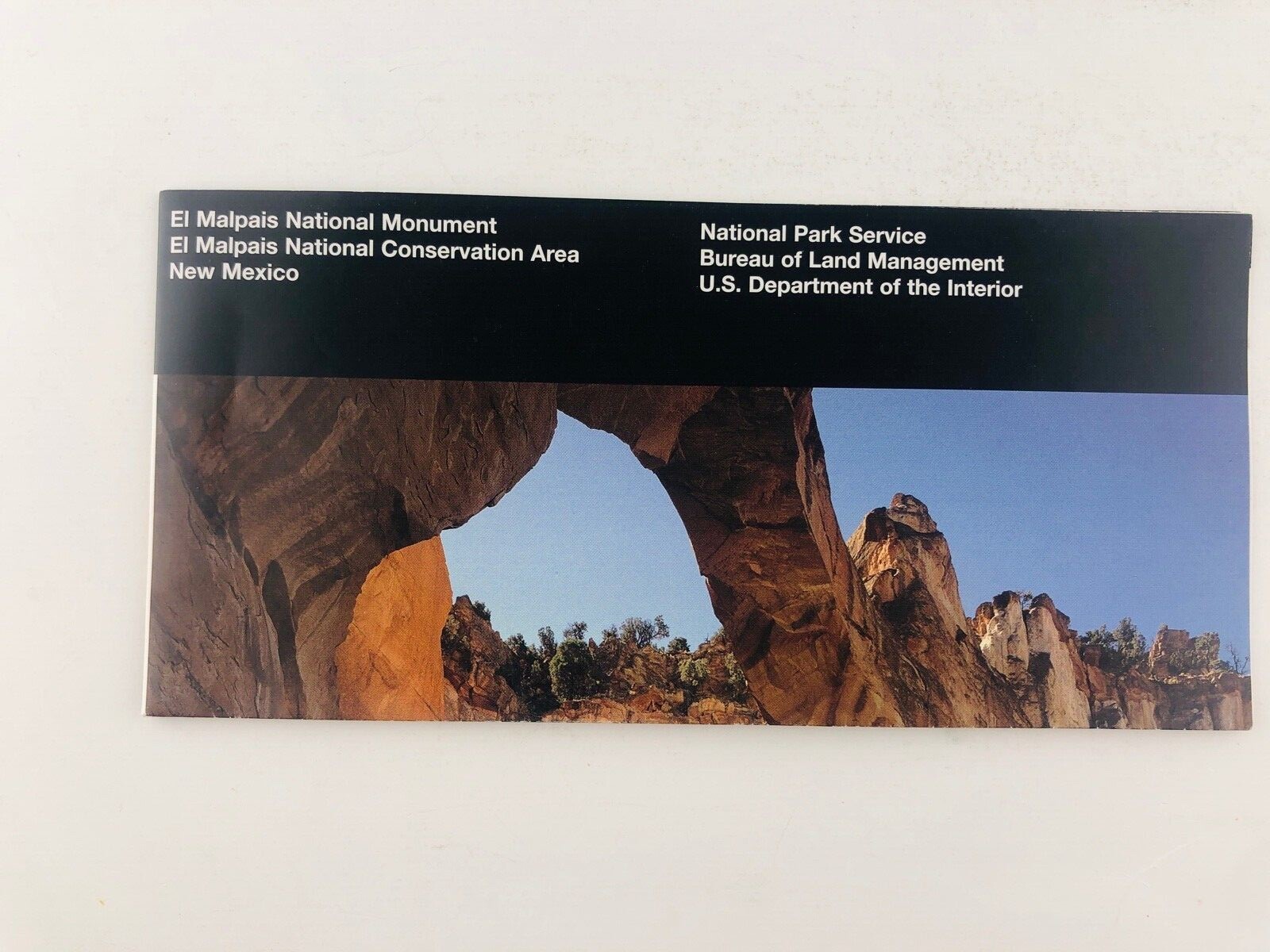 El Malpais National Monument Conservation Area New Mexico NM Guide Brochure Map