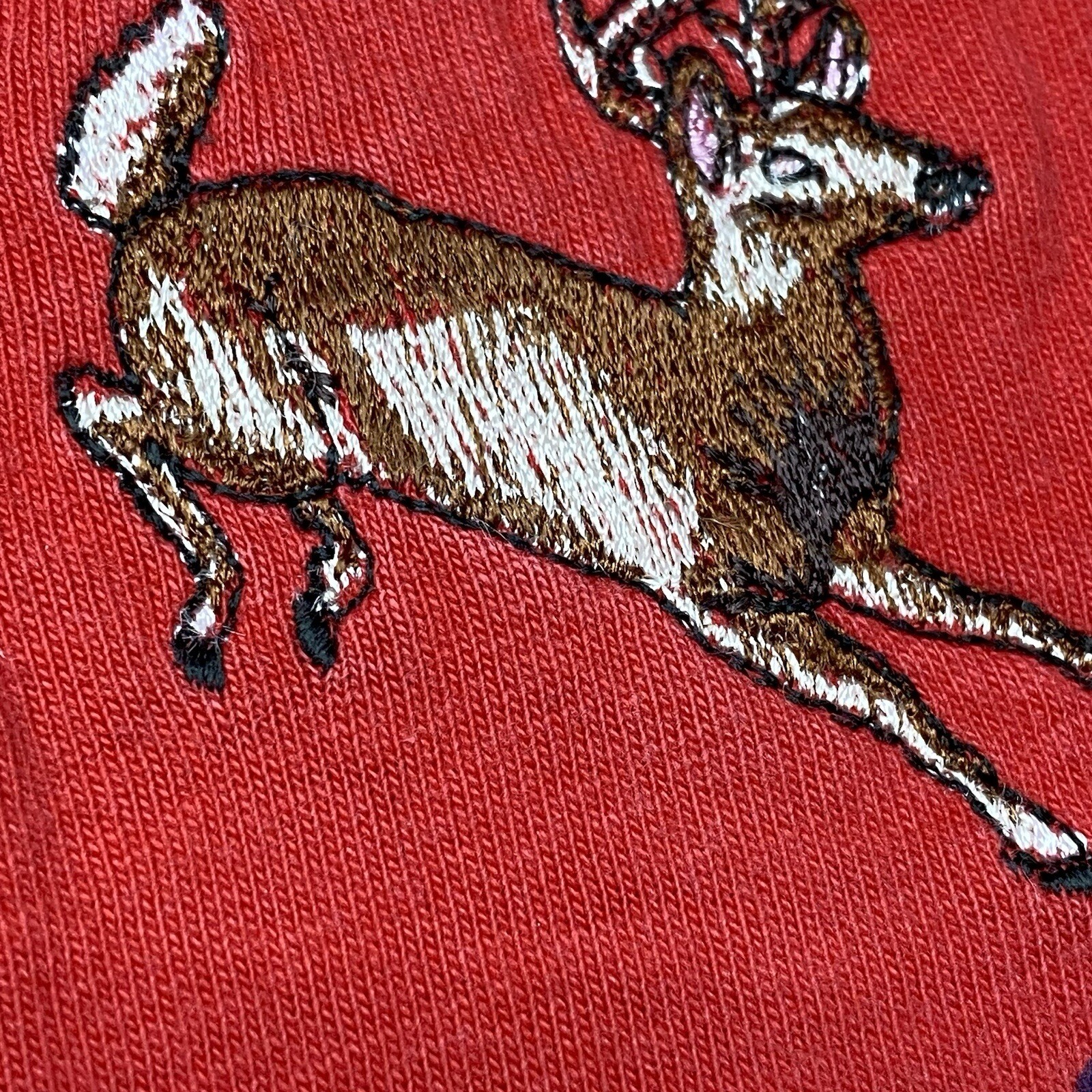 Vintage 90s T Shirt Shenandoah National Park Embroidered Deer Cut Off Grunge