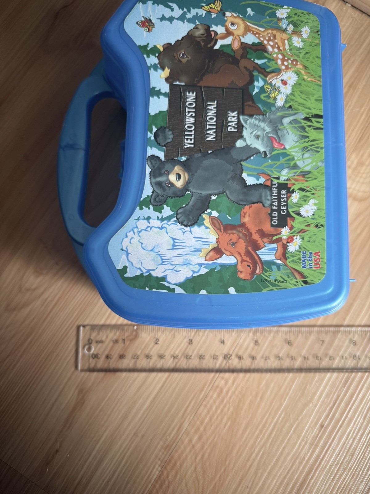 Yellowstone National Park Whirley Drinkworks Blue Lunch Box Old Faithful Geyser