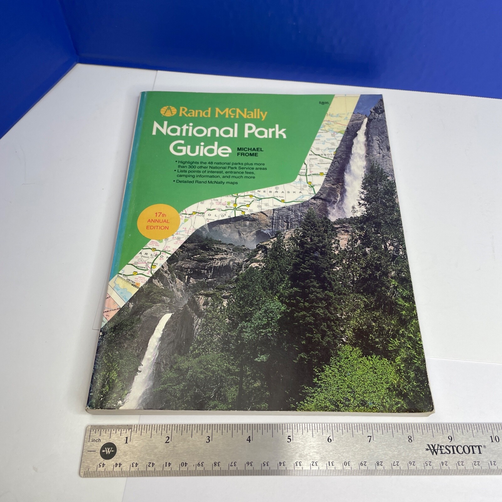 1983 National Park Guide Rand McNally 17th Edition Map Book Michael Frome PB