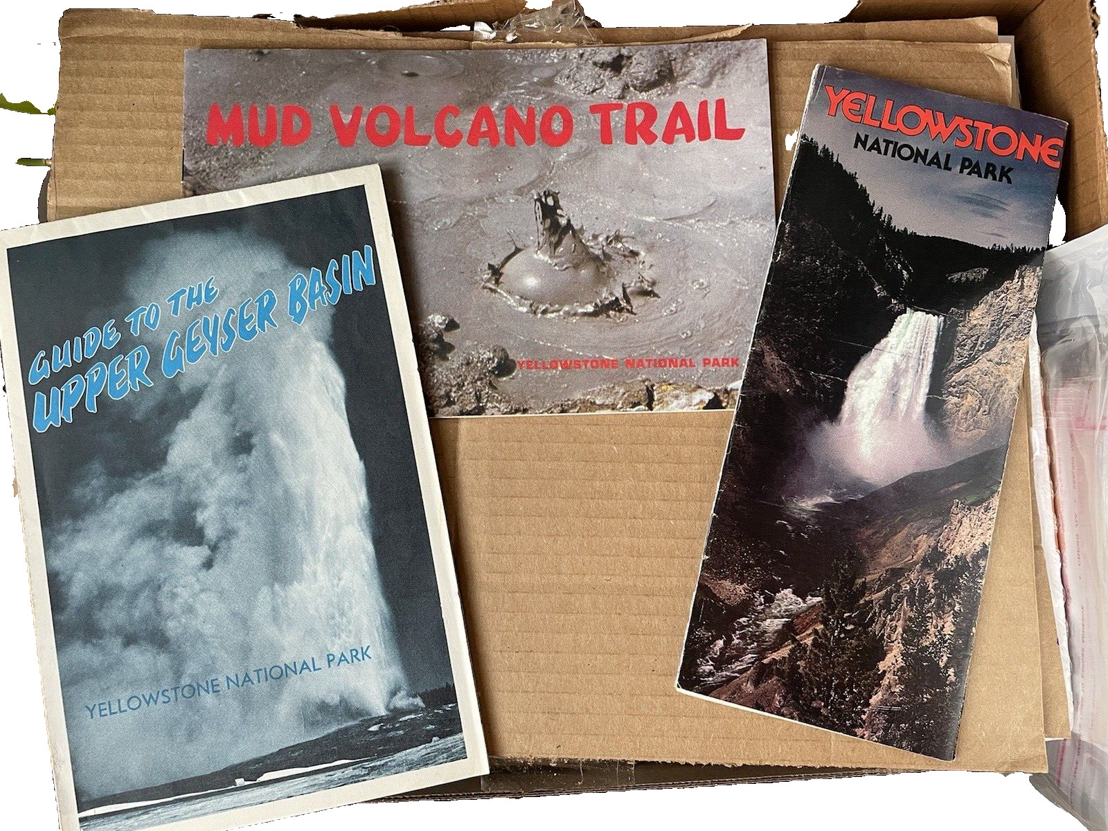 Yellowstone Natl Park Brochures Lot Mud Volcano Upper Geyser Basin 1978 Vint