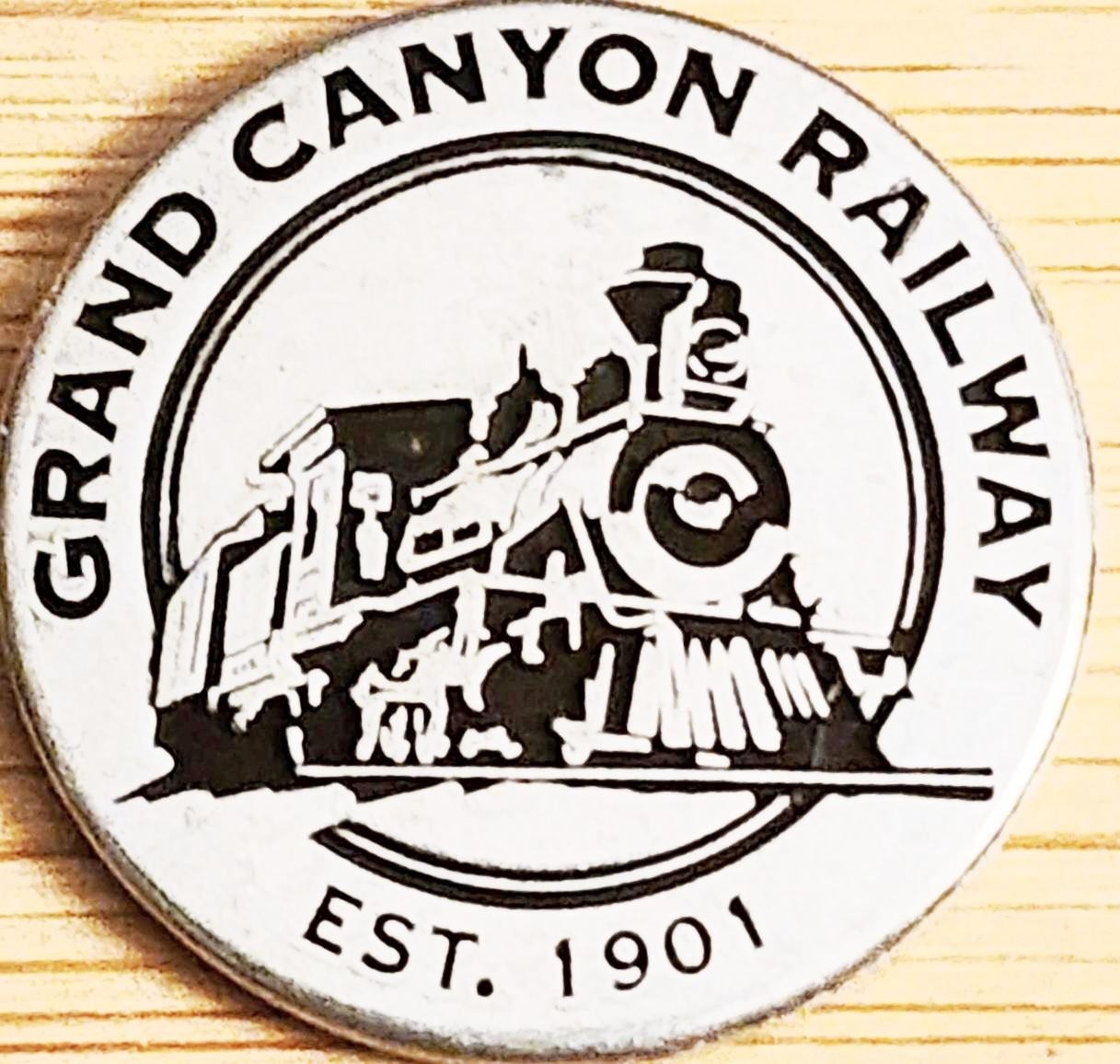 GRAND CANYON RAILWAY – NATION PARK TYPE TOKEN – ARIZONA