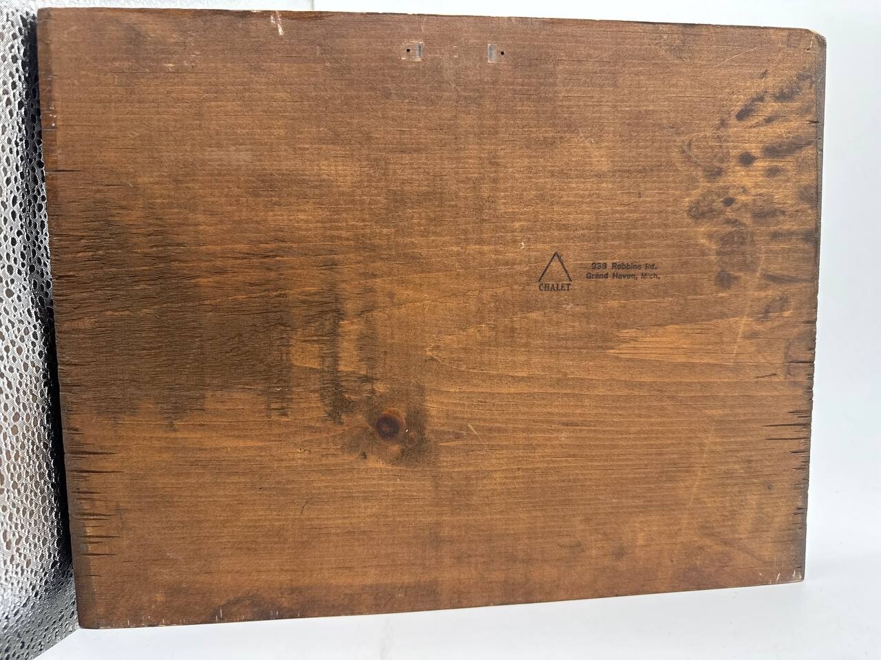 Chalet Wounded Knee Express South Dakota Vintage Wood Plaque Art 12×9 in