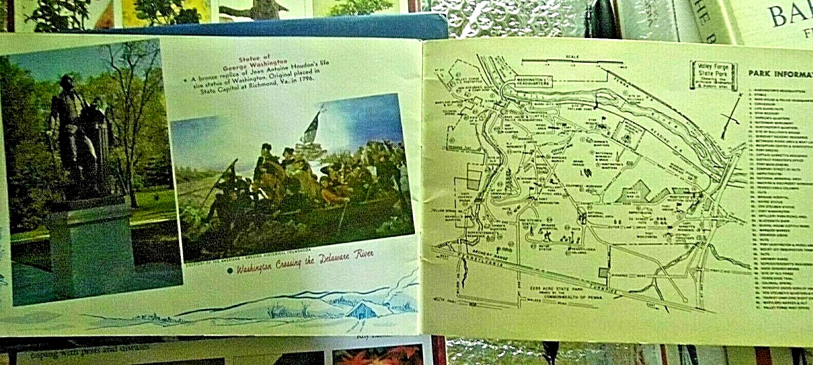 “Historic Valley Forge” guide book w/color photographs & maps – Vintage 1960s