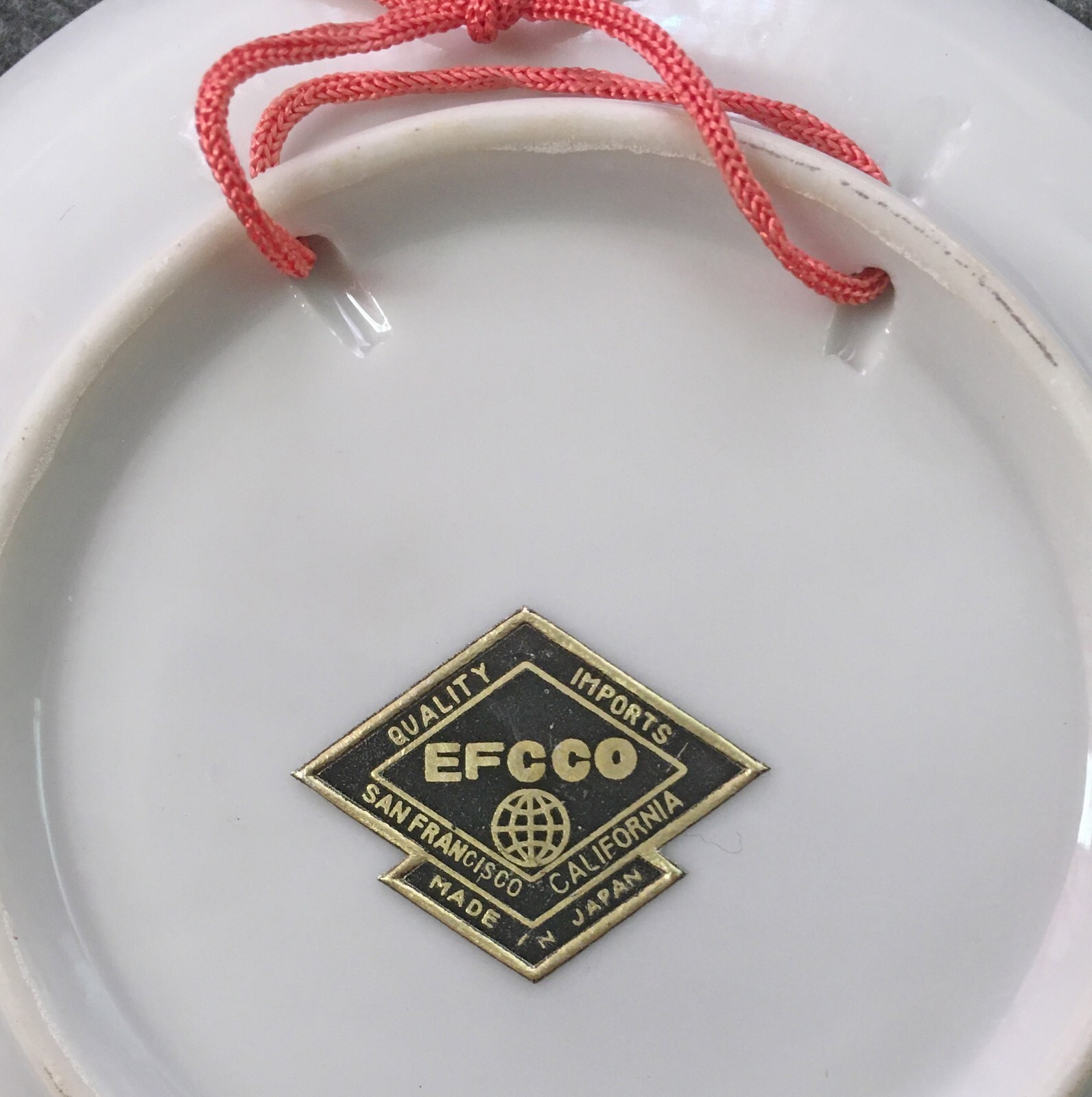 1960s Jack London State Park EFCCO Souvenir Plate 4” Wolf House Ruins Glen Ellen