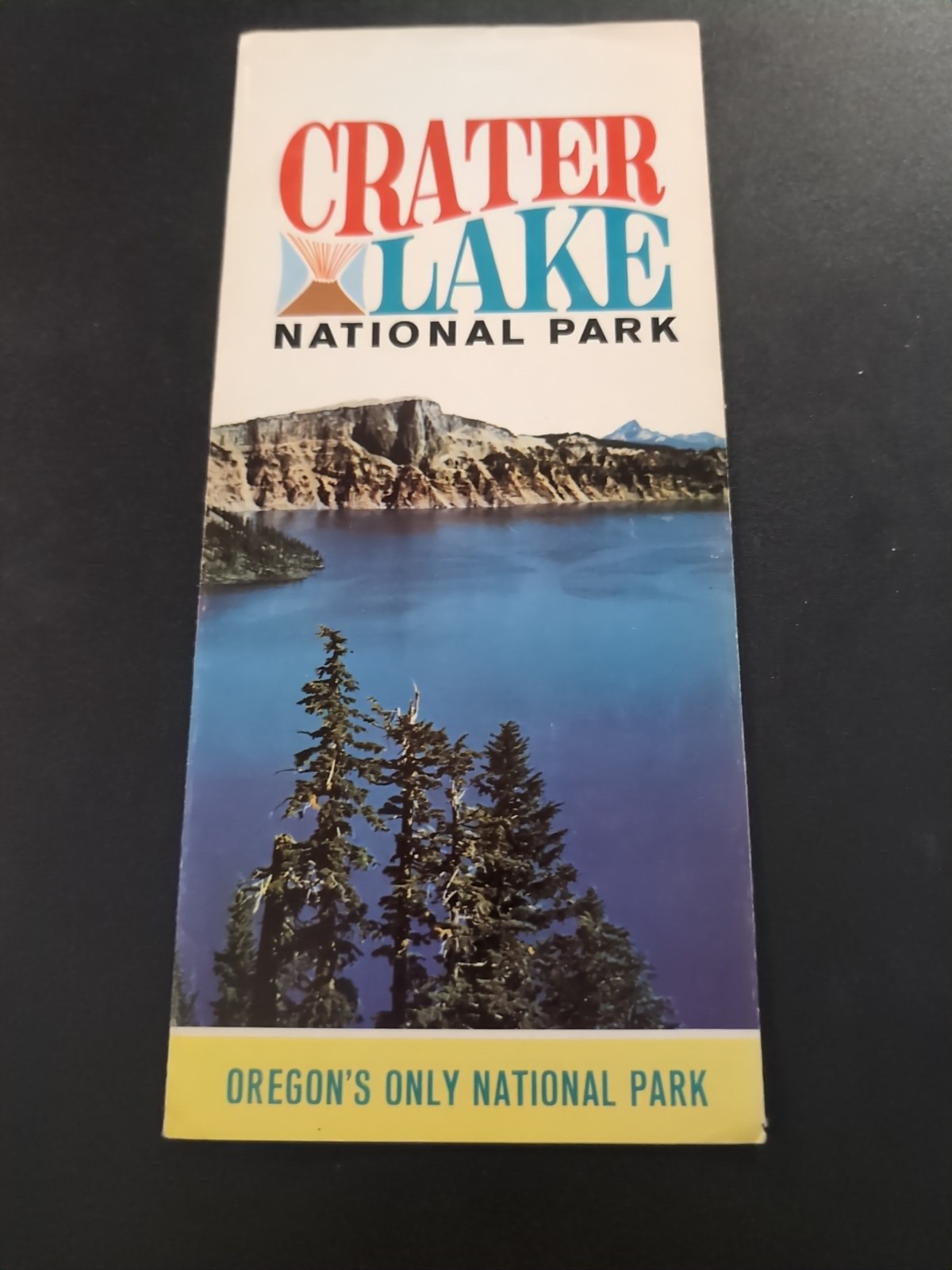Crater Lake National Park Visitor Info Brochure Oregon 1975 With Lodging Rates